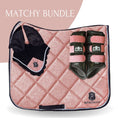 Load image into Gallery viewer, Rose Quartz Saddle Pad Set