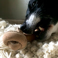 Load image into Gallery viewer, Huggle-Hide® Natural Leather Bone Dog Toy, 3 Pack - image 6
