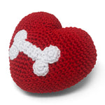 Bone Heart Crochet Toy