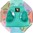 Load image into Gallery viewer, EcoBark Step In Dog Harness - XXXS to Small Breeds- Reflective Soft Mesh Harness for Teacup, Small Dogs and Puppies / Mint Turquoise