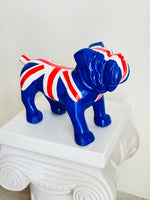 British Flag Design Bulldog Statue