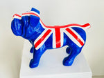 British Flag Design Bulldog Statue
