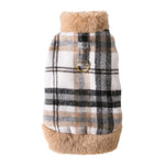 Plaid Dog Dress Coat