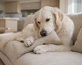 Load image into Gallery viewer, Bowsers Bumper Bone Dog Pillow in cherry-blossom