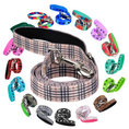 Load image into Gallery viewer, EcoBark Tan Plaid Dog Leash- Padded Comfort Grip Leash - 4ft, 5ft, and 6ft Leash for Small and Medium Dogs