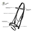 Load image into Gallery viewer, ExionPro Twin Designer Fancy Stitched English Snaffle Bridle with Reins