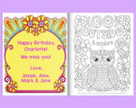 More Good Vibes Coloring Book Customized