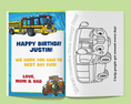 Load image into Gallery viewer, Super Cool Trucks, Tractors. and Cars Coloring Book Customized