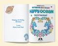 Load image into Gallery viewer, Notebook Doodles Happy Ocean Coloring Book Customized