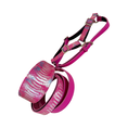 Load image into Gallery viewer, Pavé In Pink Authentic Iridescent Snake 3-Inch Wide Style Statement Collar, Leash, Harness Set