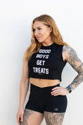 Load image into Gallery viewer, Good Boys Get Treats Crop Tank | Gift for Dog Moms | Made in USA