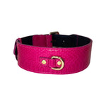 Fuchsia Snake Classic Collar