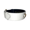 Load image into Gallery viewer, Matte white Snake With Gold Classic Hardware