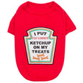 Load image into Gallery viewer, Parisian Pet 'Ketchup Licker' Halloween Dog Costume - Fun Red Outfit for Dogs & Cats