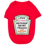 Parisian Pet 'Ketchup Licker' Halloween Dog Costume - Fun Red Outfit for Dogs & Cats