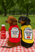 Load image into Gallery viewer, Parisian Pet 'Ketchup Licker' Halloween Dog Costume - Fun Red Outfit for Dogs & Cats