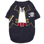 Parisian Pet 'Captain Spawrrow' Halloween Costume for Dogs & Cats – Fun Pirate Dog Costume, Pet Halloween Outfit, Red and Navy