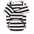 Load image into Gallery viewer, Parisian Pet 'Furry Inmate' Black and White Stripes Halloween Costume - Funny Prison Design for Cats & Dogs