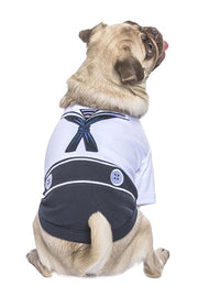 Parisian Pet 'Sailor Dog' Halloween Costume - Navy Blue Sailor Outfit for Dogs & Cats