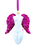 Load image into Gallery viewer, Celestina Winged Angel Sculpture Glass Ornament