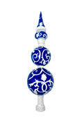 Load image into Gallery viewer, Chinoiserie Glass Finial Tree Topper - Southlake Paws