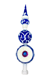 Chinoiserie Glass Finial Tree Topper