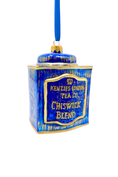 Load image into Gallery viewer, Chiswick Tea Tin Glass Ornament - Southlake Paws