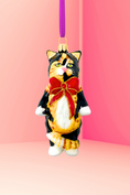 Load image into Gallery viewer, Cleo Calico Cat Glass Ornament