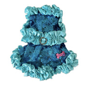 C’Mimi Designer Couture Shimmering Blue Dog Party Dress