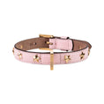 Load image into Gallery viewer, Leather Dog Collar in Pink - Stud Star, Made in Italy