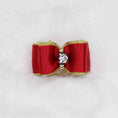 Load image into Gallery viewer, Hello Doggie Crystal Bow Crystal Bows & Barrettes