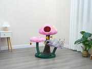 Wonderland Cat Tree with Garden Inspired Condo and Perches