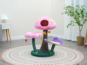 Wonderland Cat Tree with Garden Inspired Condo and Perches