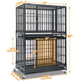 Load image into Gallery viewer, 37" Stackable Heavy Duty Dog Kennel 371D04