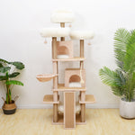 Cat Tower for Indoor Cats Multi-Level Cats Playhouse tree