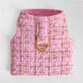Load image into Gallery viewer, Hello Doggie Chantel Tweed Dog Faux Fur Handmade Handmade in the USA Harness