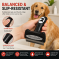 Load image into Gallery viewer, Southlake Paws De-Shedding Dog Brush for Long Hair features a rubberized grip, thumb ridge, and ergonomic design for comfort