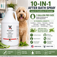 Load image into Gallery viewer, Southlake Paws 10-In-1 After Bath Spray in a 1-gallon container, featuring a dog and plant elements, highlights benefits for