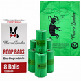 Load image into Gallery viewer, Southlake Paws biodegradable poop bags for dogs, featuring 8 rolls with 120 bags total, in bright green packaging.