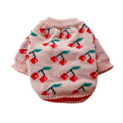 Pink Cherry Dog Sweater