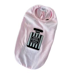 Chanel-Inspired Chewnel Perfume Bottle Embroidered Dog T-Shirt