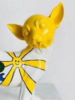 Chihuahua with Good Vibes Statue