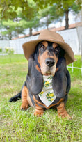 Load image into Gallery viewer, Citrus Blossom Lemon Dog Bandana