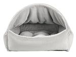 Winter White-Faux Fur Canopy Bed