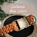 Cobra Braid Handmade Dog Collar - Customize Your Color