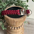 Load image into Gallery viewer, Cobra Braid in Maroon Handmade Dog Collar