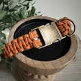 Load image into Gallery viewer, Cobra Braid in Mustard - Handmade Dog Collar