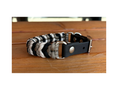 Load image into Gallery viewer, Coiled Charm Hand Braided Dog Collar in Black, Tan, & Cream - Southlake Paws