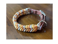 Load image into Gallery viewer, Coiled Charm Hand Braided Dog Collar in Mustard, Goldenrod, & Light Tan - Southlake Paws