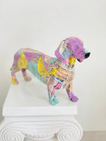 Colorful Newspaper Dachshund
